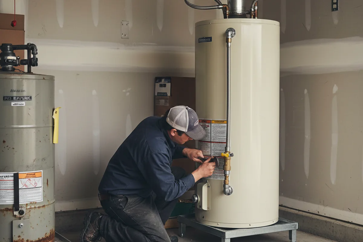 Water heater and shutoff valve replacement in West Coxsackie